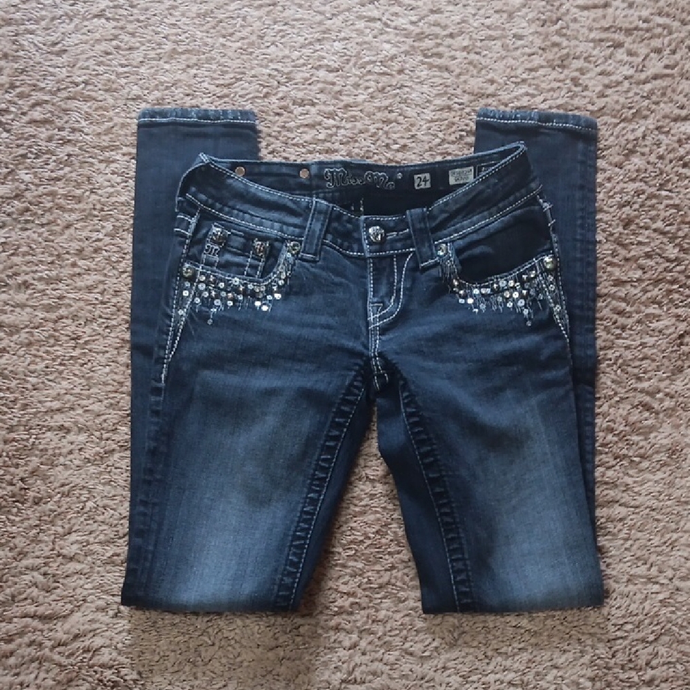 Embellished Blue Jeans